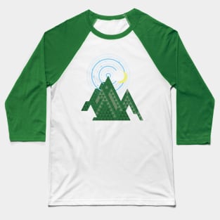 crescent moon sky in the mountain Baseball T-Shirt